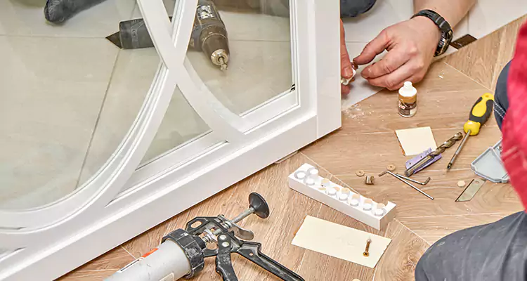 Interior Patio Door Casing Repair in Riverview, FL